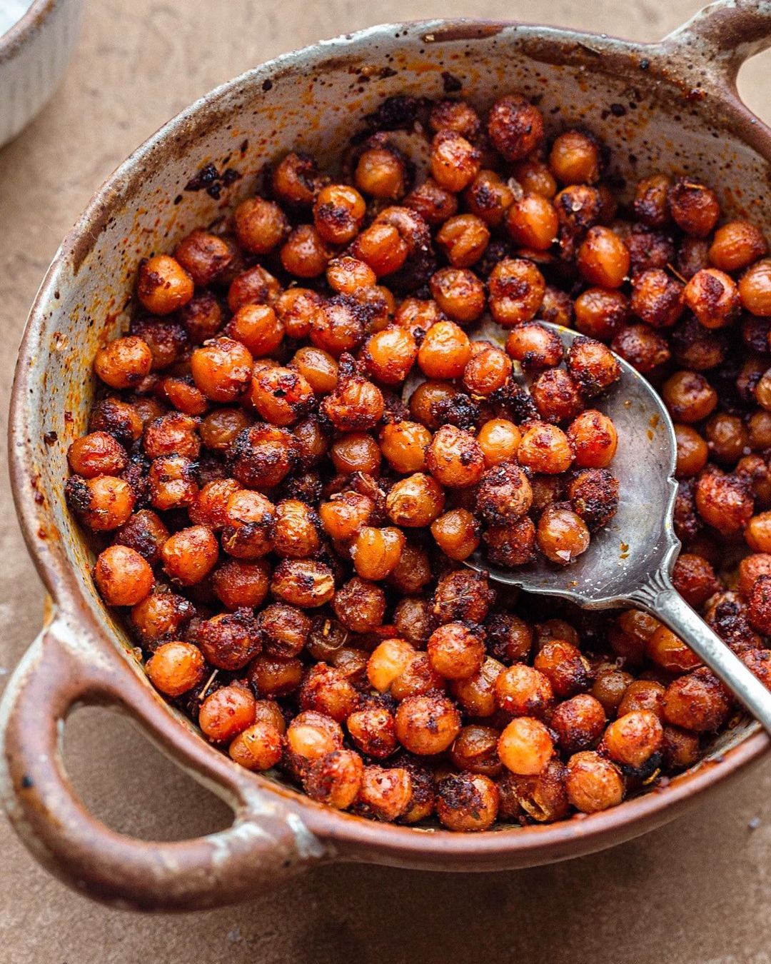 Smoky Bacon Flavored Crispy Chickpeas