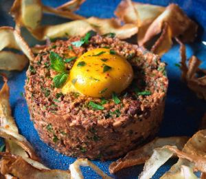 Vegan Pate with Plant-Based Egg Yolk