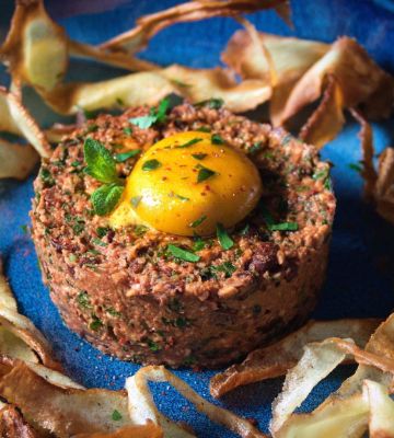 Vegan Pate with Plant-Based Egg Yolk