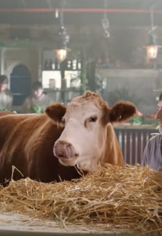 A still from Vegan Friendly UK's latest advert