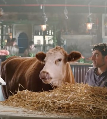 A still from Vegan Friendly UK's latest advert