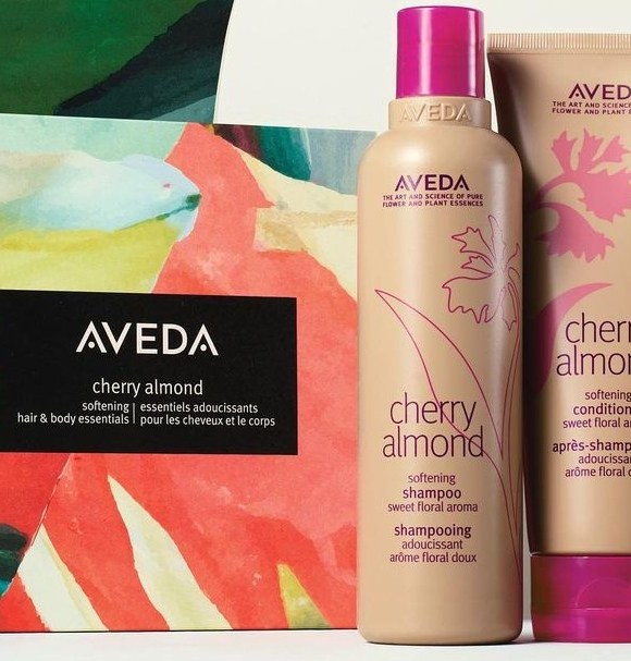 Aveda's Cherry Almond products