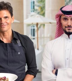 Chef Matthew Kenney and Prince Khaled bin Alwaleed Al Saud