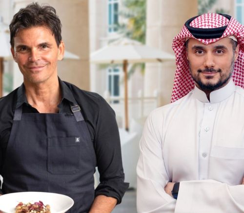 Chef Matthew Kenney and Prince Khaled bin Alwaleed Al Saud