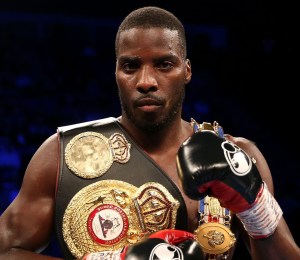 Lawrence Okolie with boxing belts