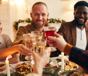 People eating food together