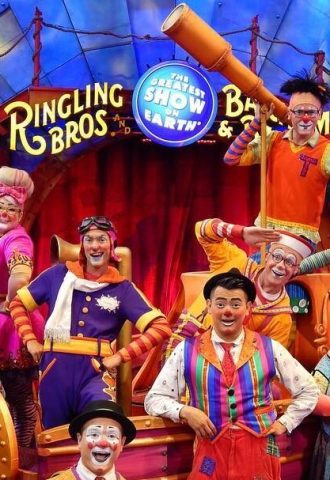 clowns at the Ringling Bros circus