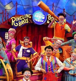 clowns at the Ringling Bros circus