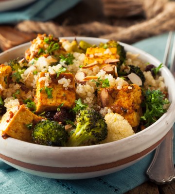 Homemade Quinoa Tofu Bowl